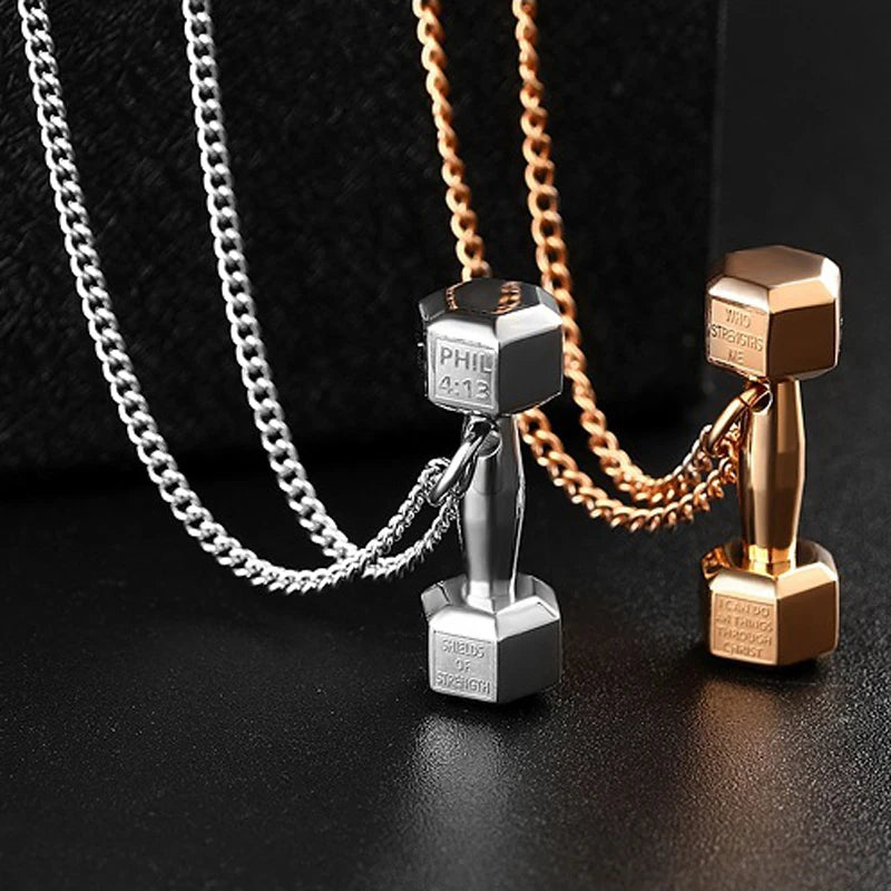 Onnuto Dumbbell Pendant Necklace