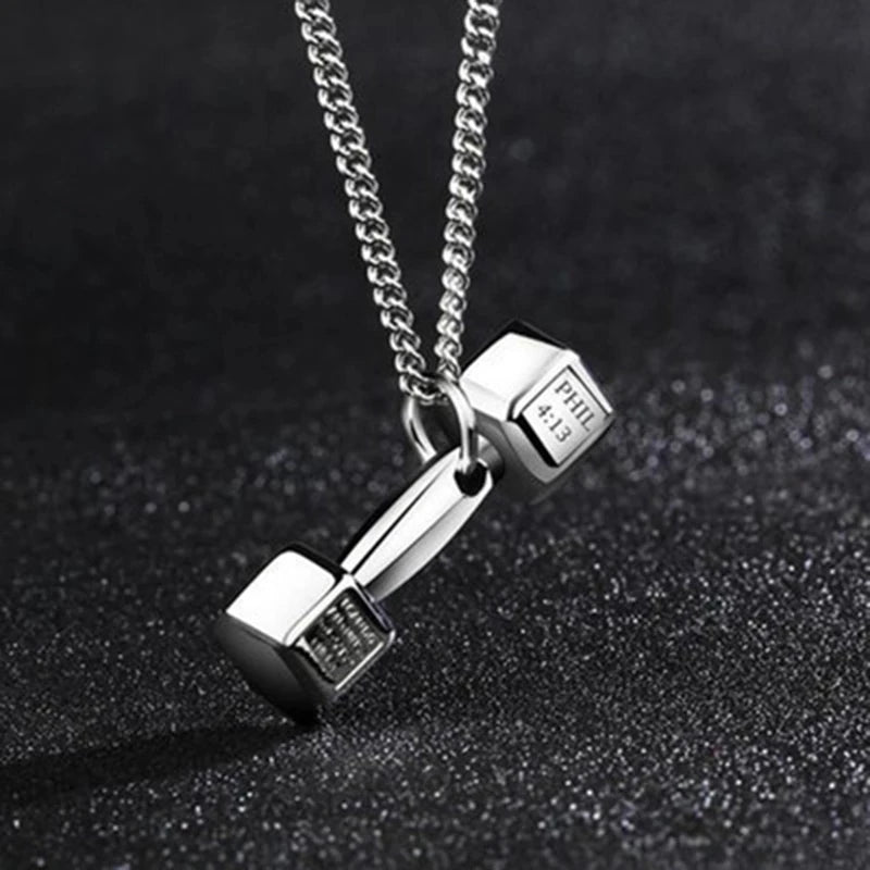 Onnuto Dumbbell Pendant Necklace