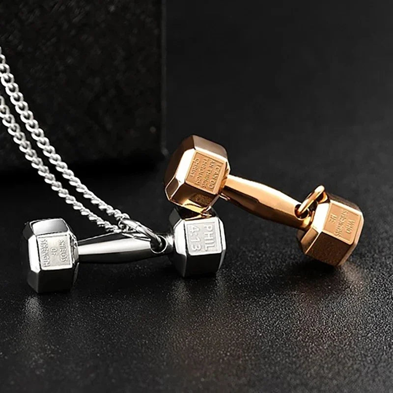 Onnuto Dumbbell Pendant Necklace