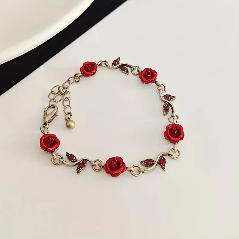 Rose Flower Bracelet