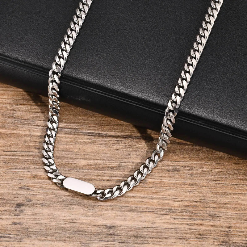 Man Necklace Silver