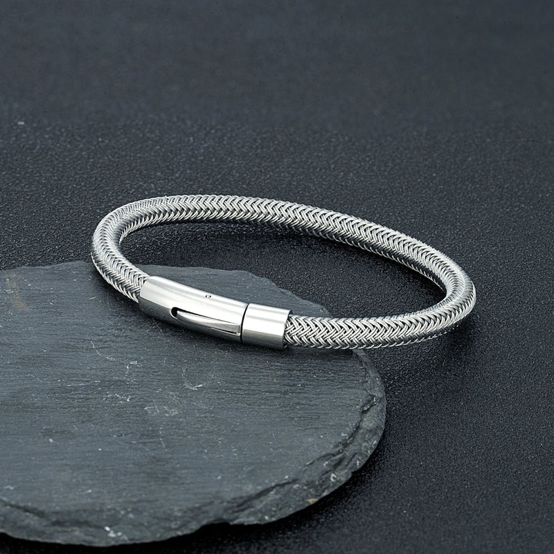 Minimalist Steel Wire Bracelet