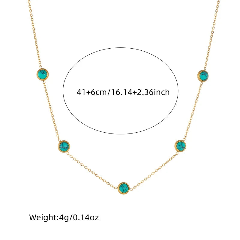 DIEYURO Turquoise Set