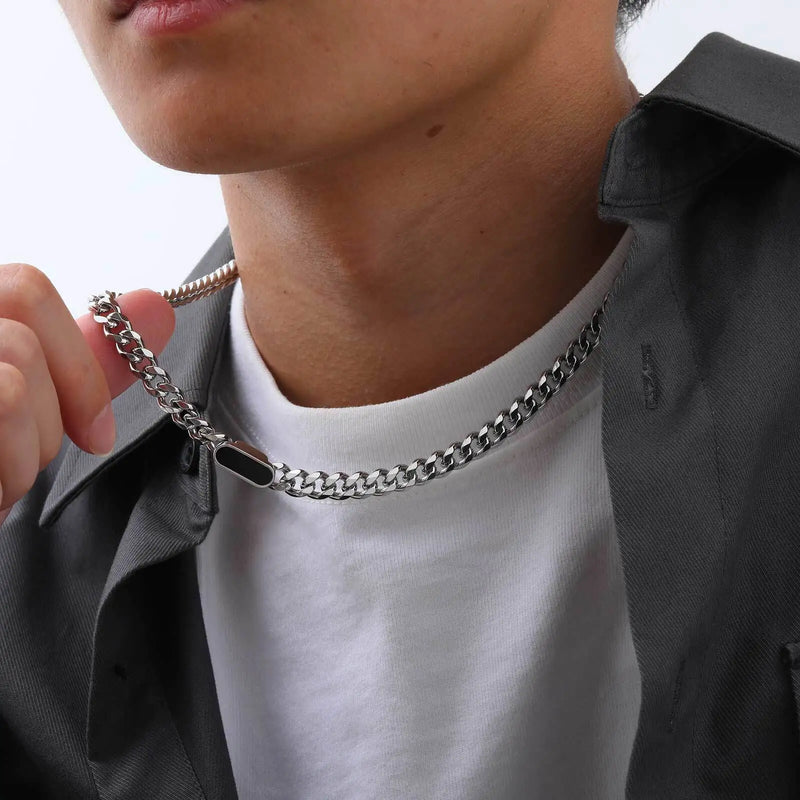 Man Necklace Silver