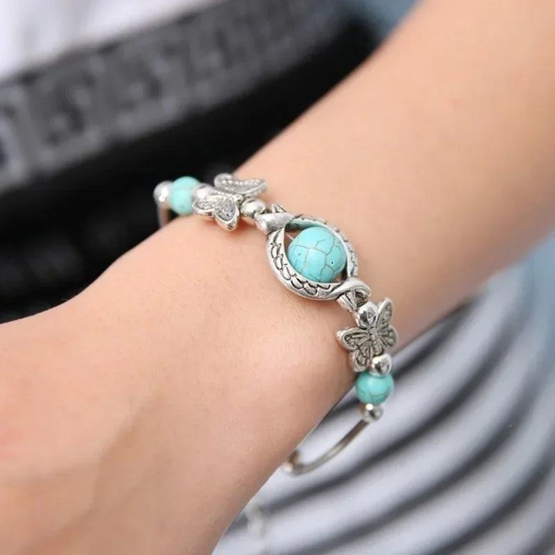 Turquoise Butterfly Bracelet