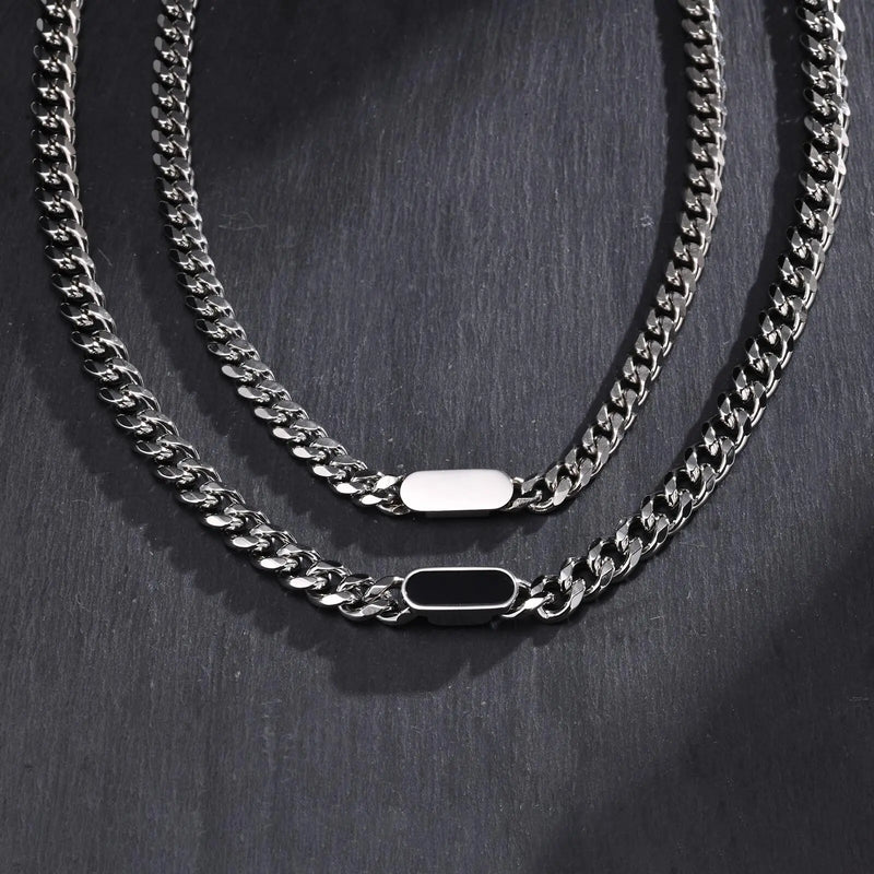 Man Necklace Silver