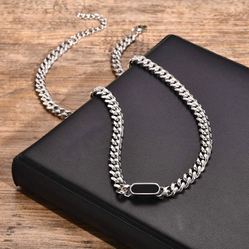 Man Necklace Silver