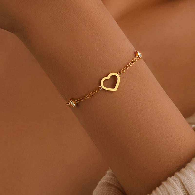 Heart Charm Bracelet