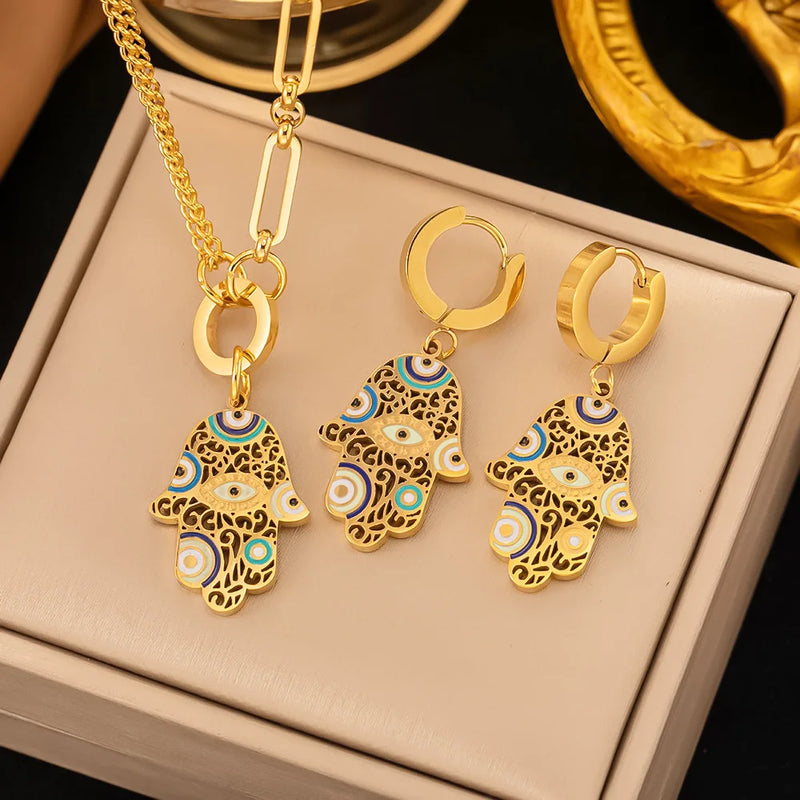 Hamsa Palm Set