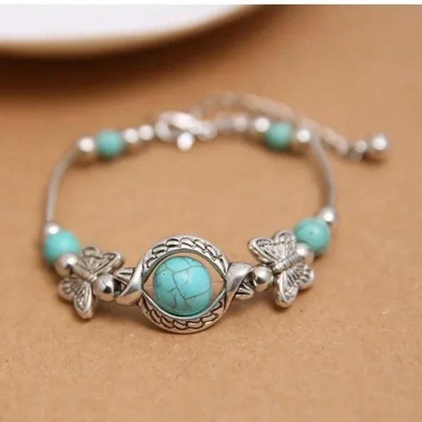 Turquoise Butterfly Bracelet