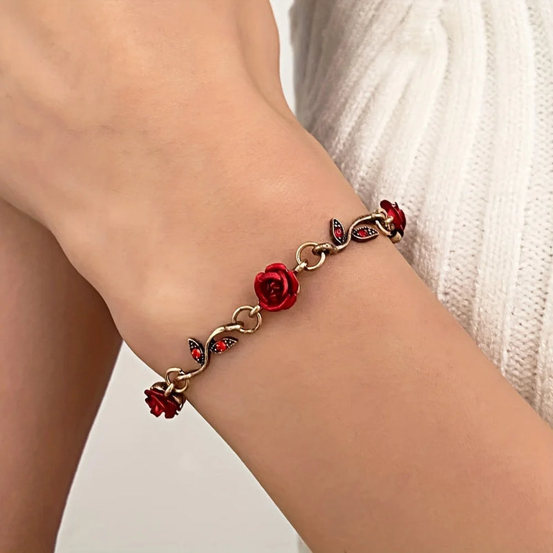 Rose Flower Bracelet