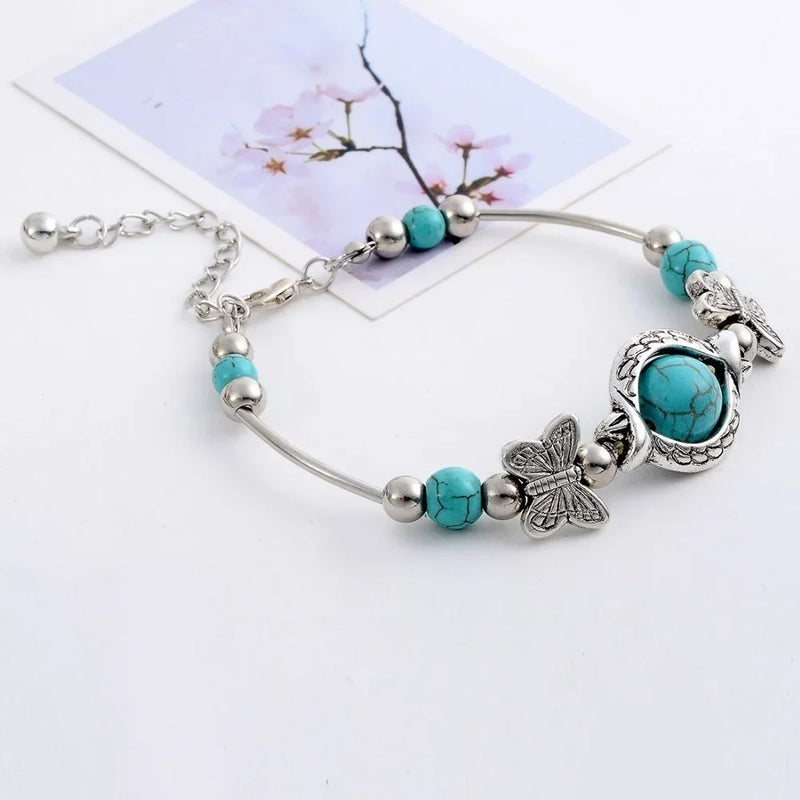 Turquoise Butterfly Bracelet