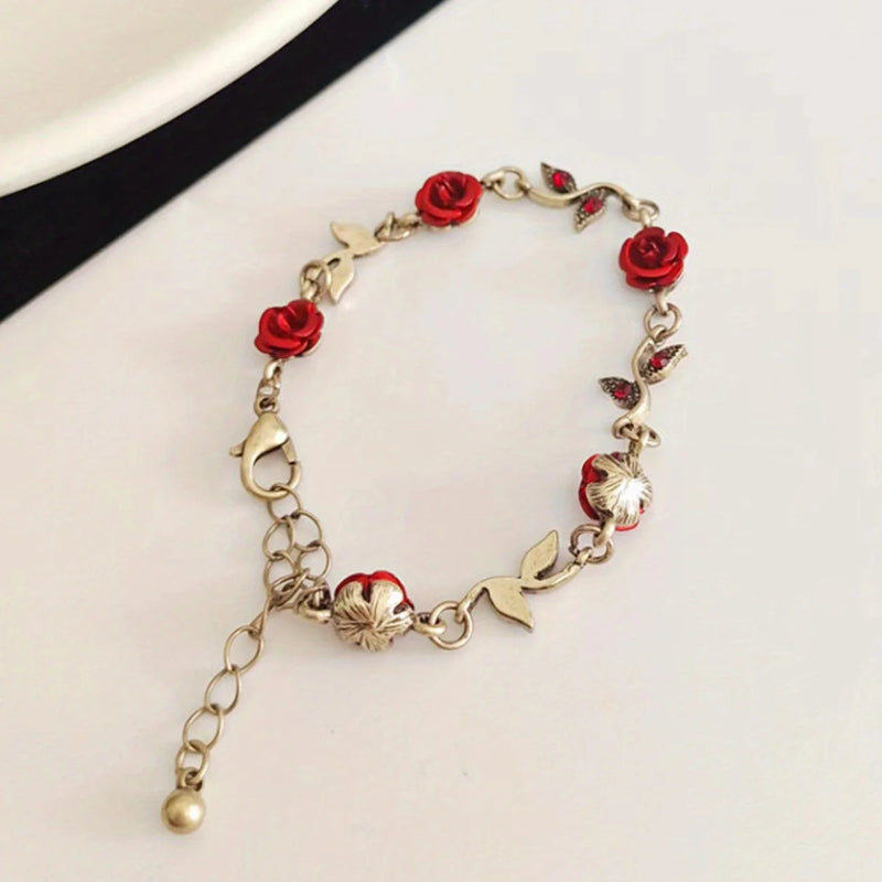 Rose Flower Bracelet